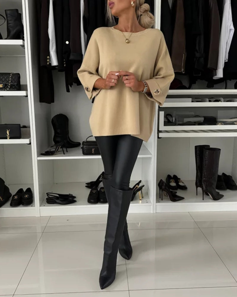 Izzy™ | Elegant Knitted Blouse