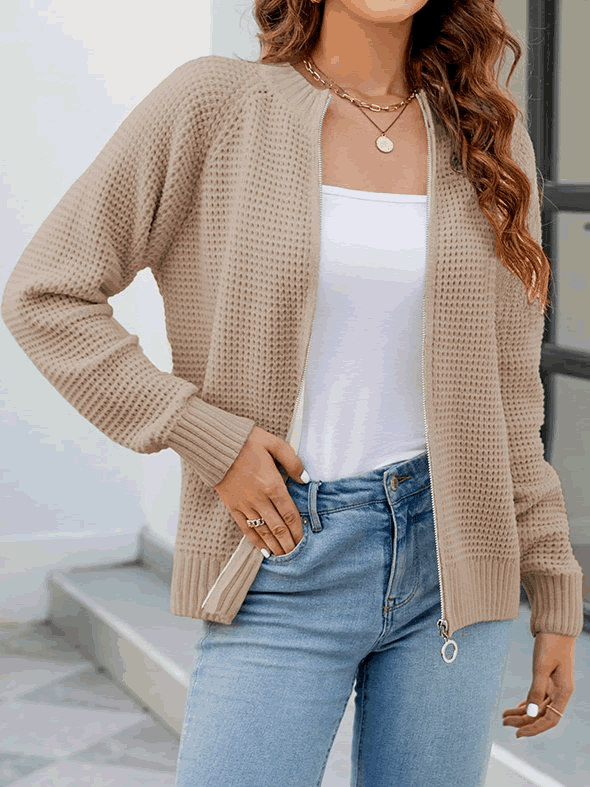 Catherine | Women's Casual Cardigan with Zipper