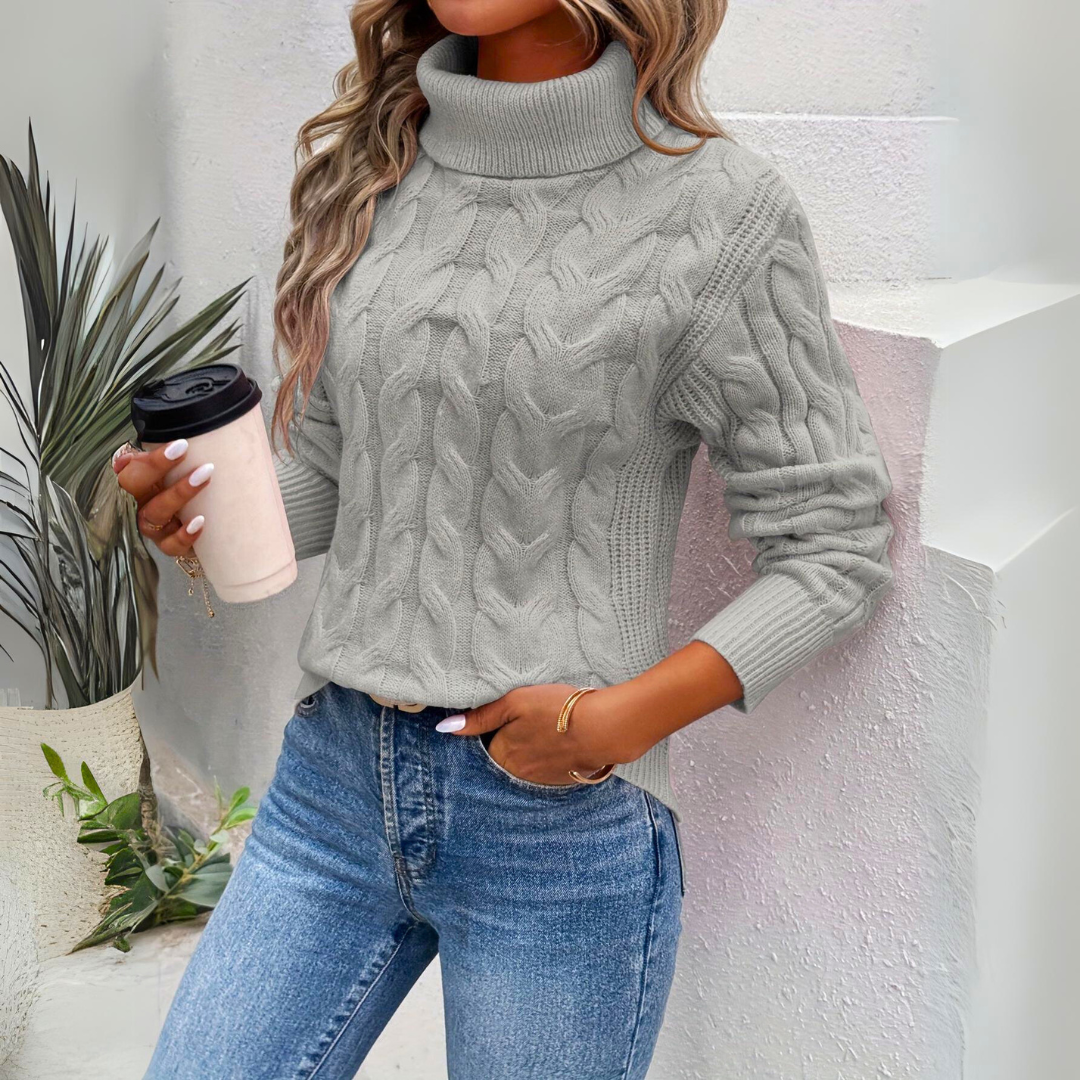 Giulia | Women's Warm Knitted Turtleneck Sweater