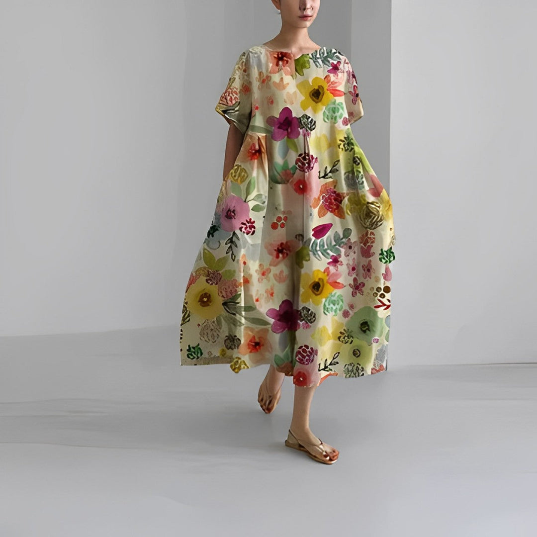 Julia | Boho floral dress - Wide dress - Spring