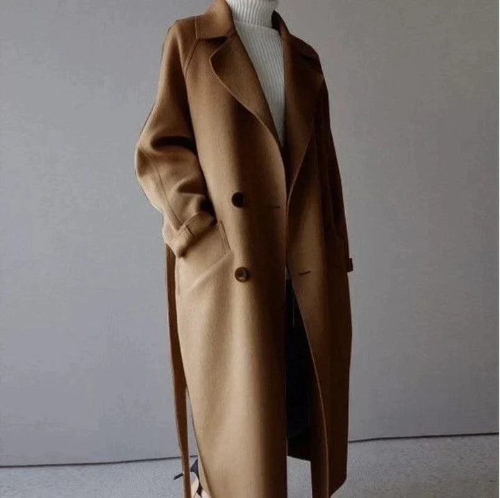 Leah | Longline Wool Coat