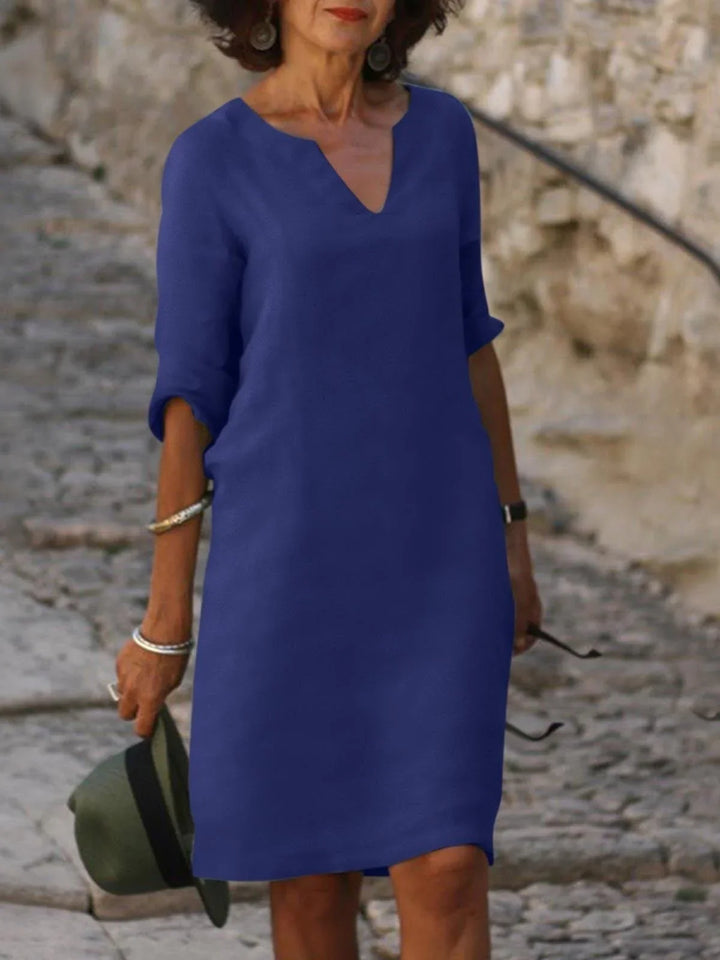 Aisling | V-neck dress that covers the stomach