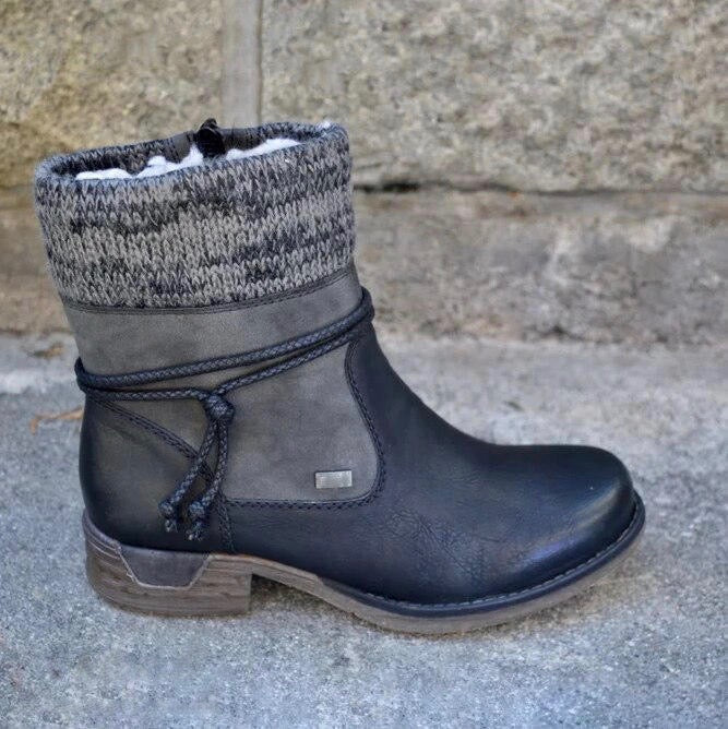 Kaila™ I Warm Vegan Leather Boots