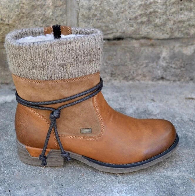 Kaila™ I Warm Vegan Leather Boots